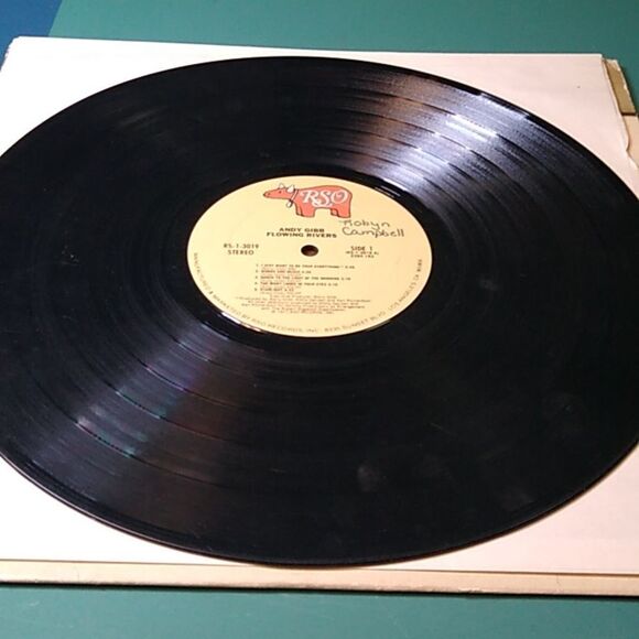 Andy Gibb Flowing Rivers Vinyl Record - Picture 8 of 11